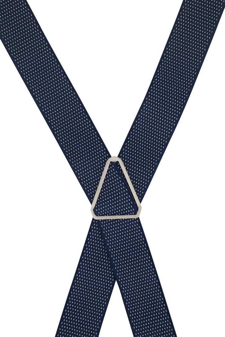 Lindenmann bretels donkerblauw geprint