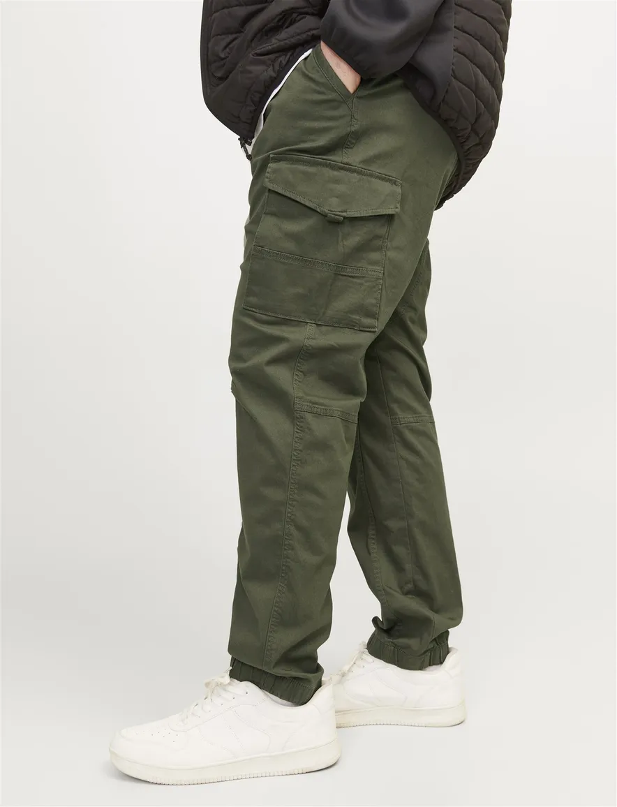 Cargo broek Jack & Jones Plus Size groen