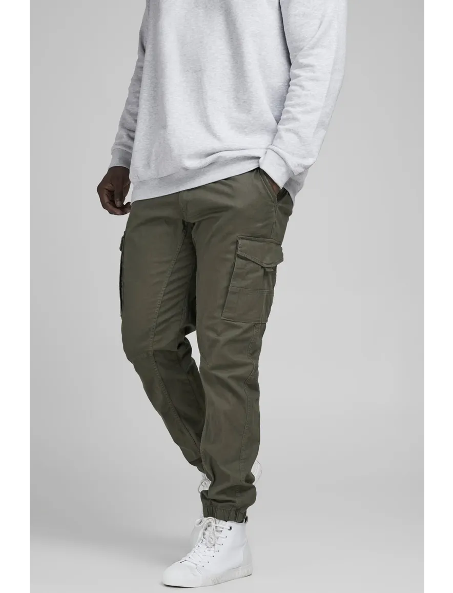 Cargo broek Jack & Jones Plus Size groen