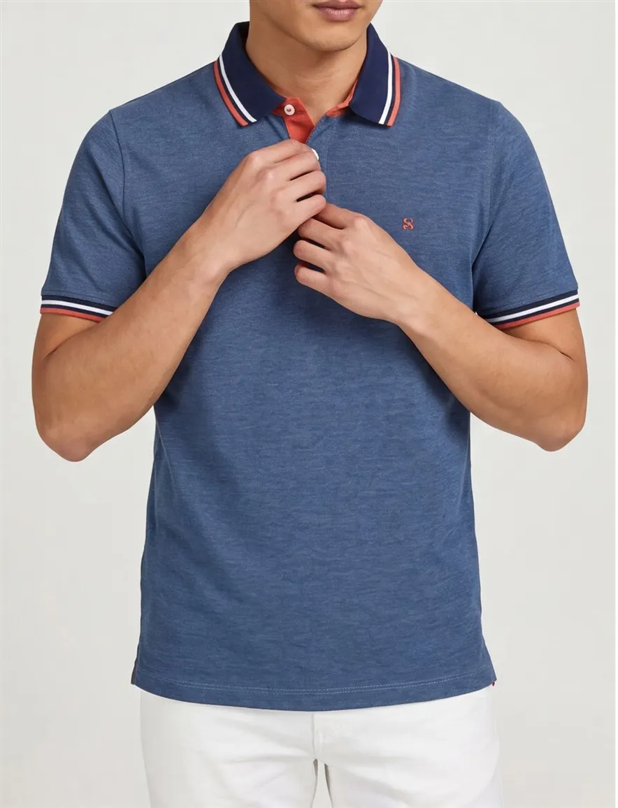 Poloshirt Jack & Jones nachtblauw Plus Size