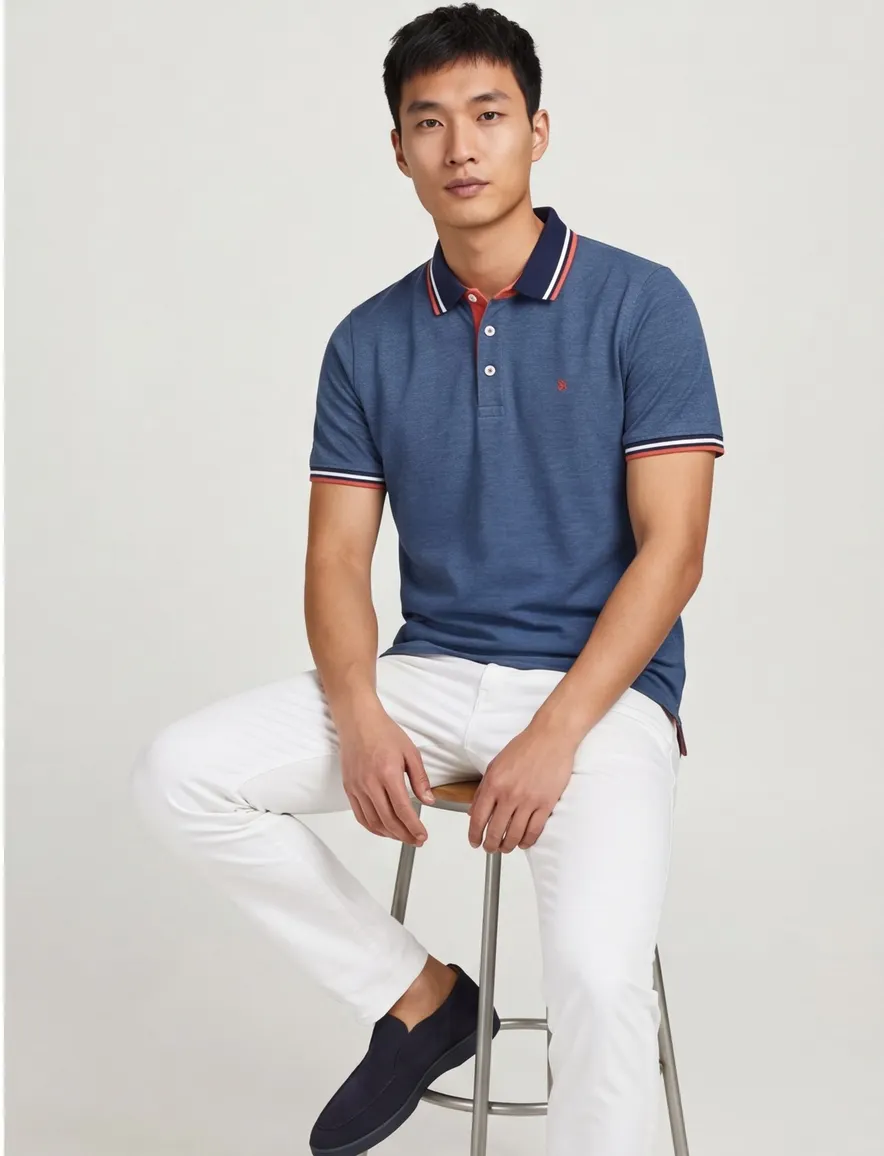Poloshirt Jack & Jones nachtblauw Plus Size