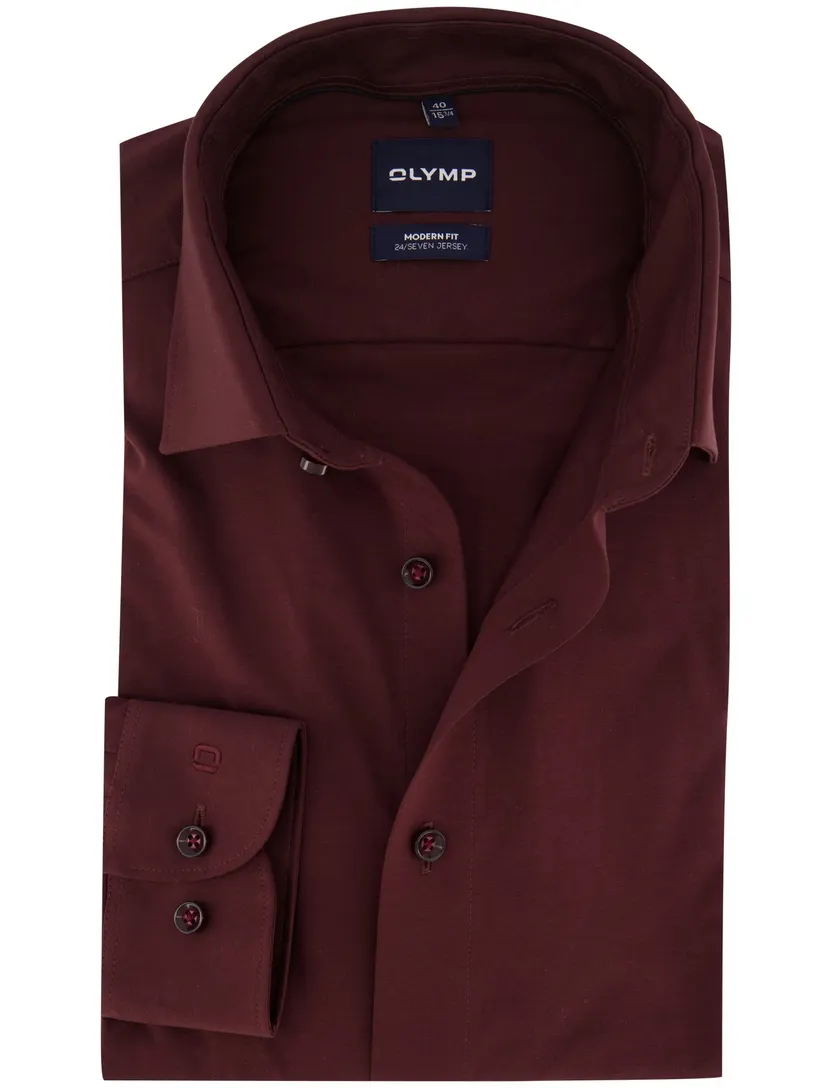 Overhemd Olymp bordeaux