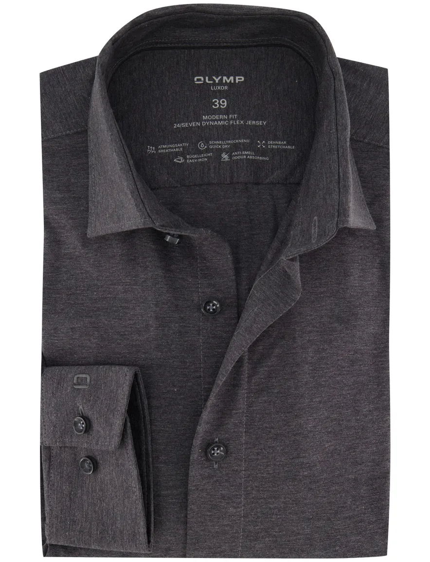 Olymp overhemd grijs Modern Fit