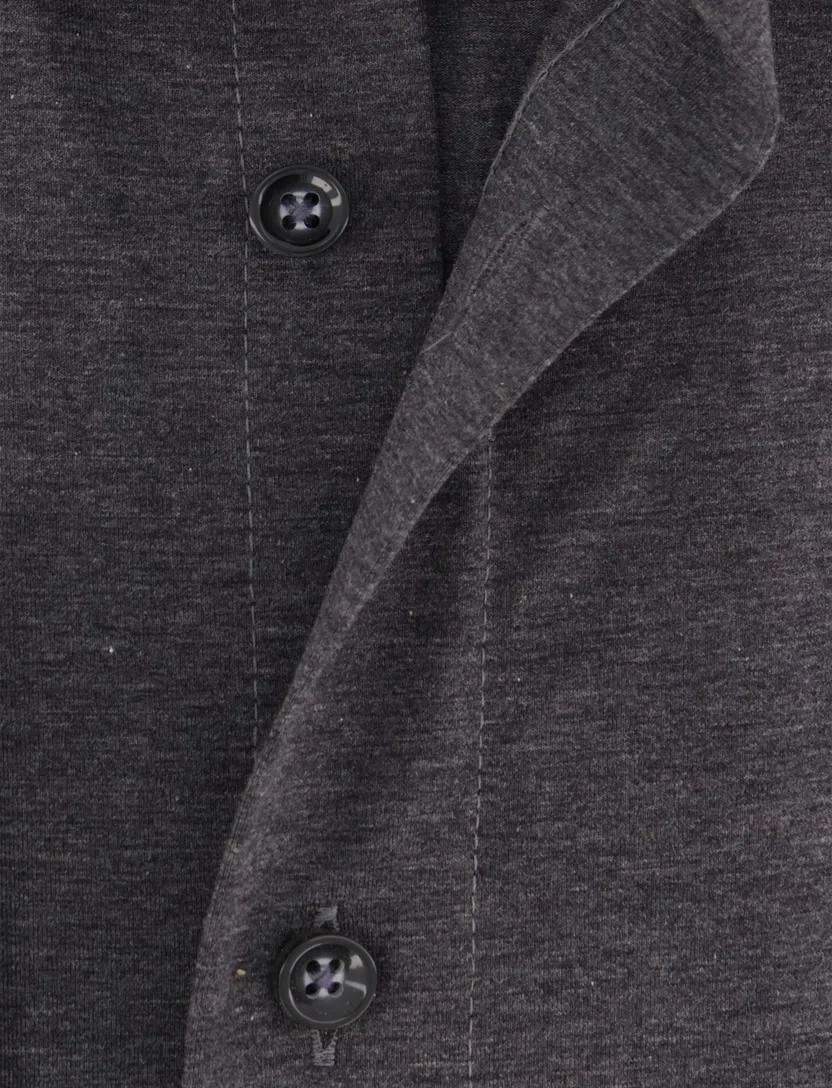 Olymp overhemd grijs Modern Fit semi-wide collar