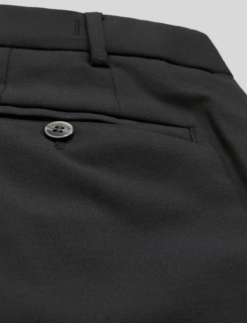 broek Meyer zwart effen