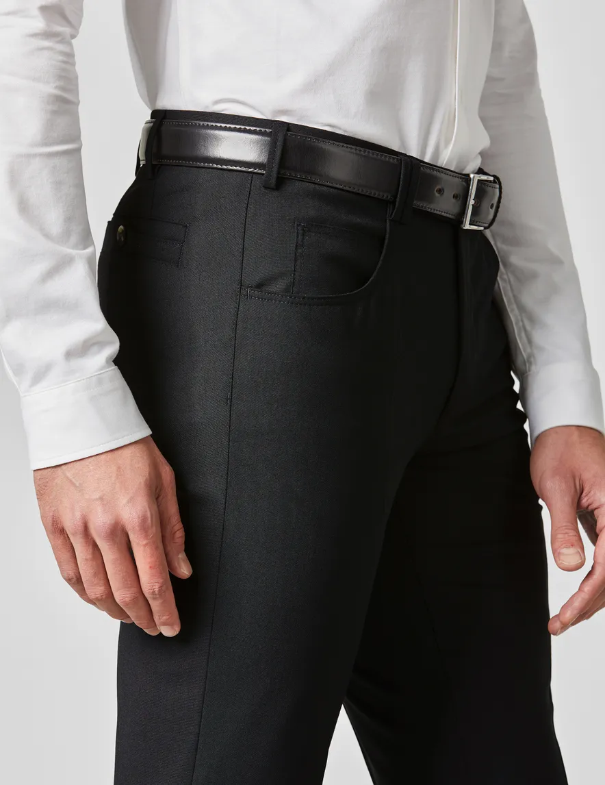 Meyer Pantalon wol zwart