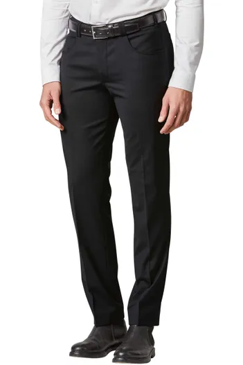 Meyer Meyer broek zwart effen