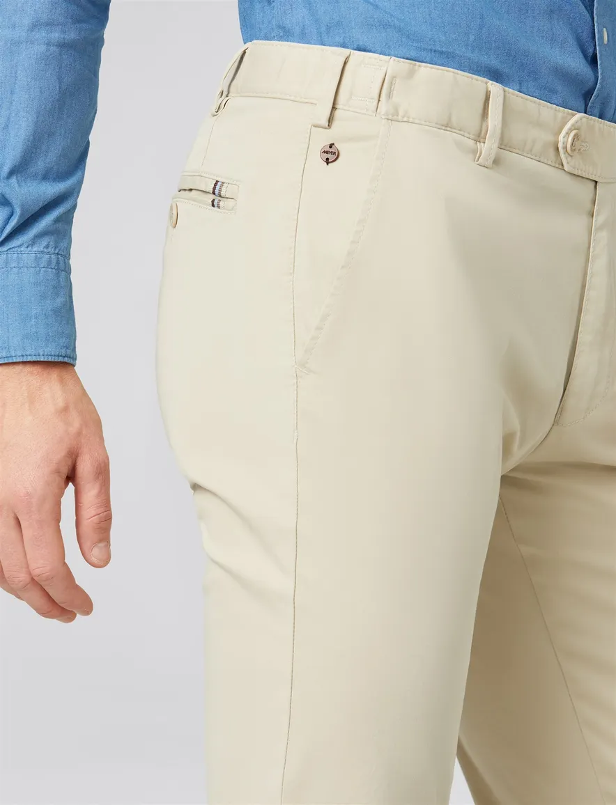 Meyer Pantalon katoen beige OSLO Art.9-3001-32