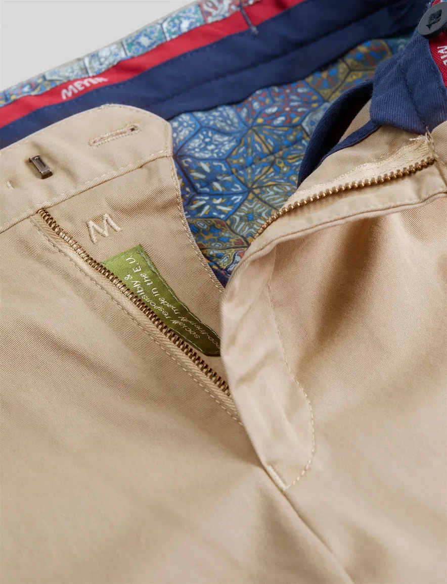 Meyer Pantalon katoen camel OSLO Art.9-3001-43