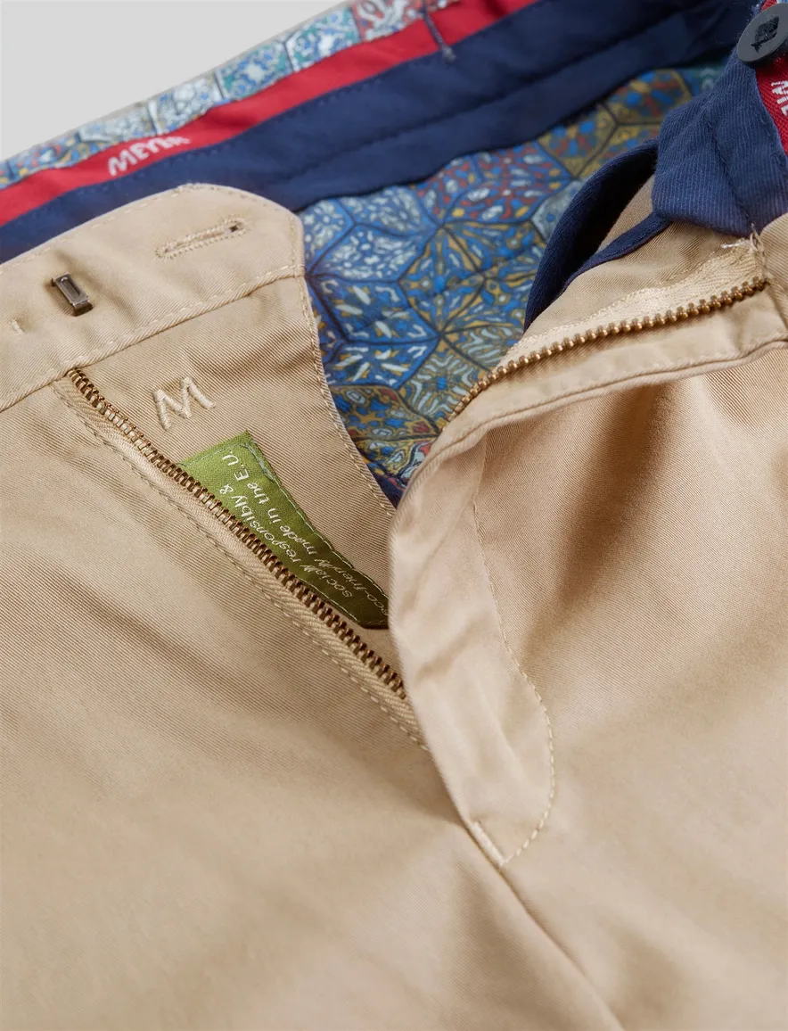 Meyer Pantalon katoen camel OSLO