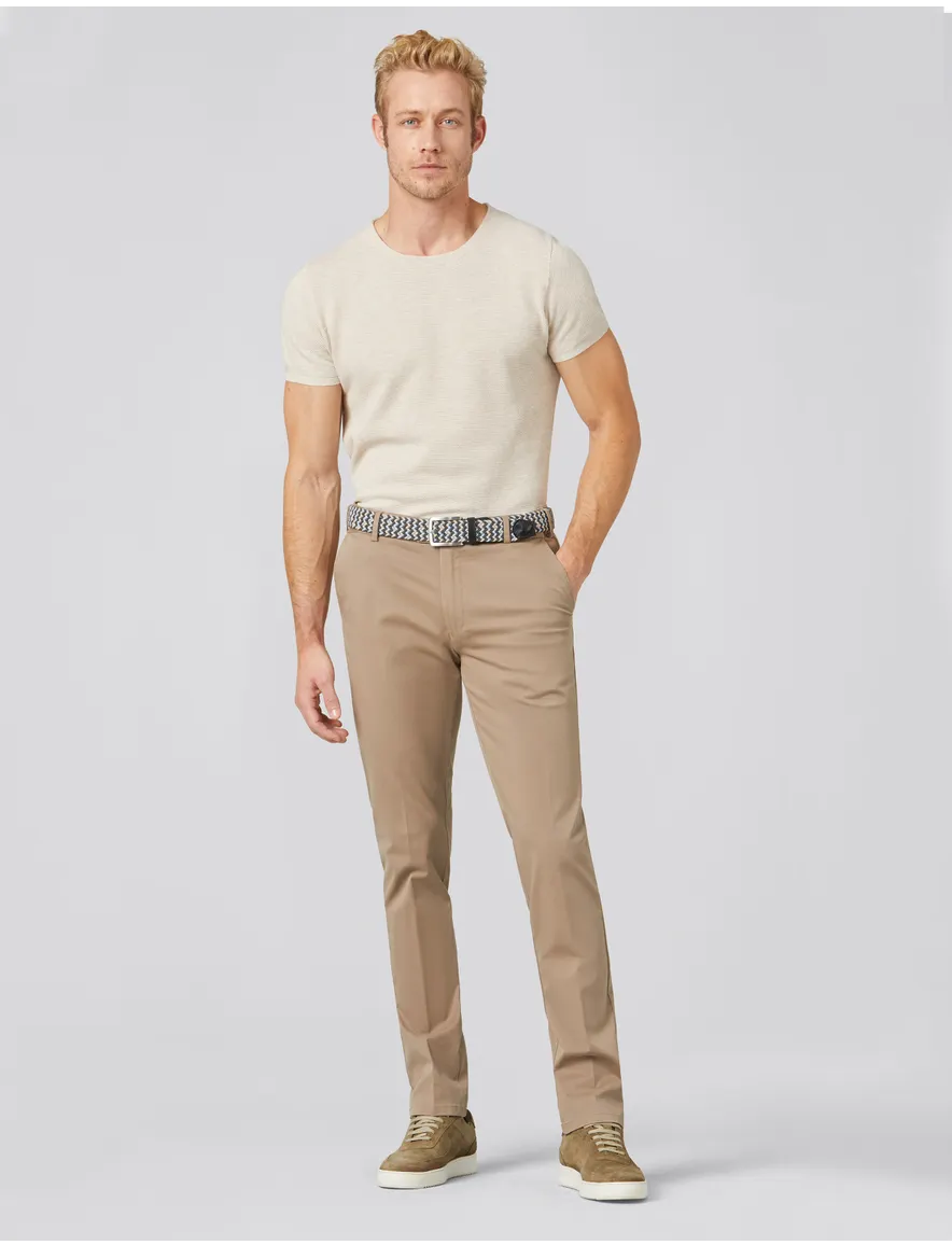Meyer Pantalon katoen camel OSLO Art.9-3001-43