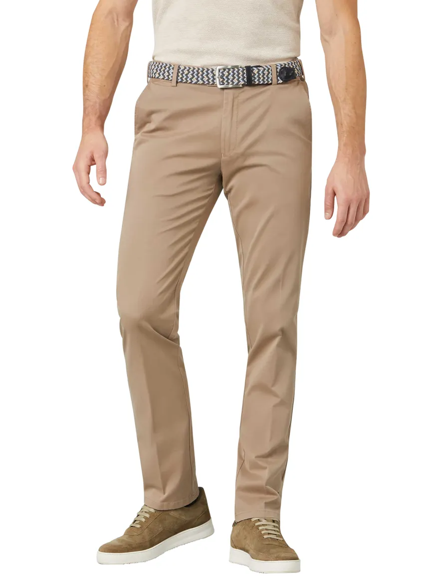 Meyer Pantalon katoen camel OSLO Art.9-3001-43