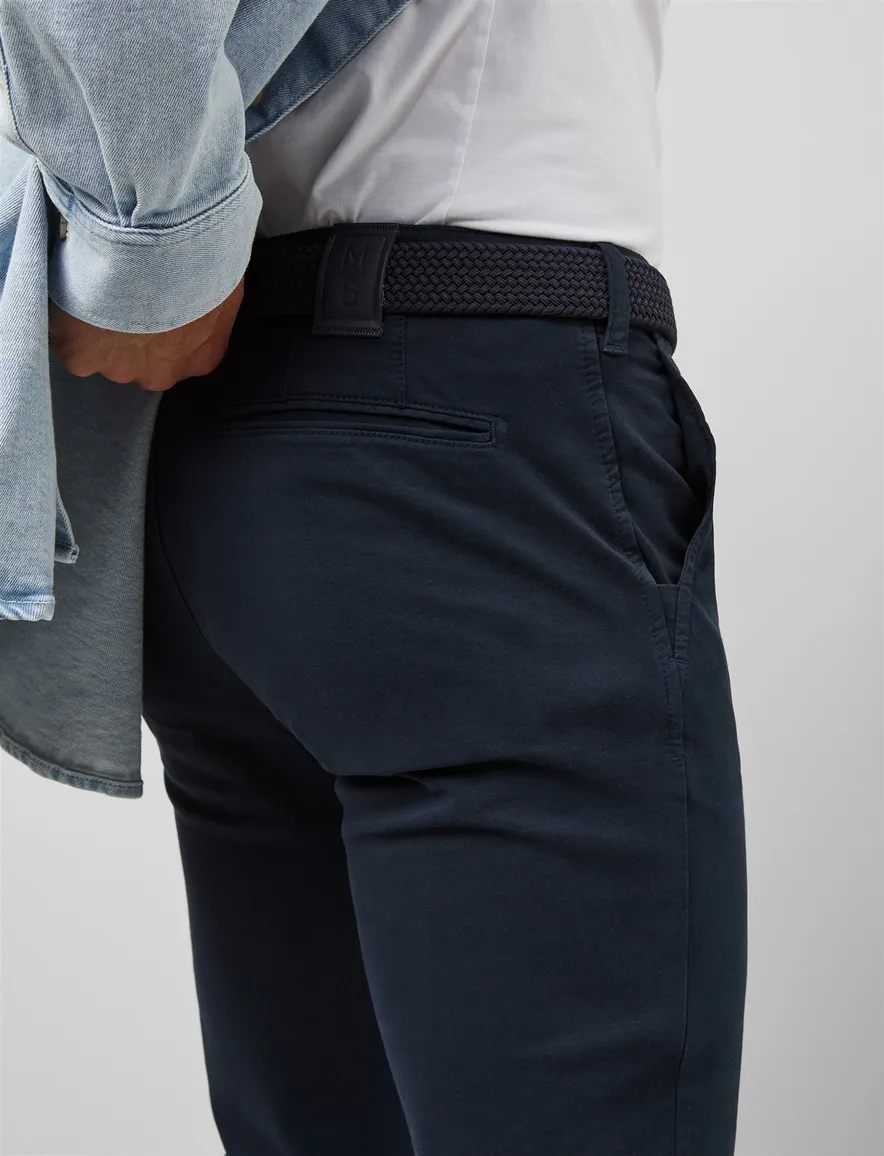 Meyer M5 katoenen broek donkerblauw