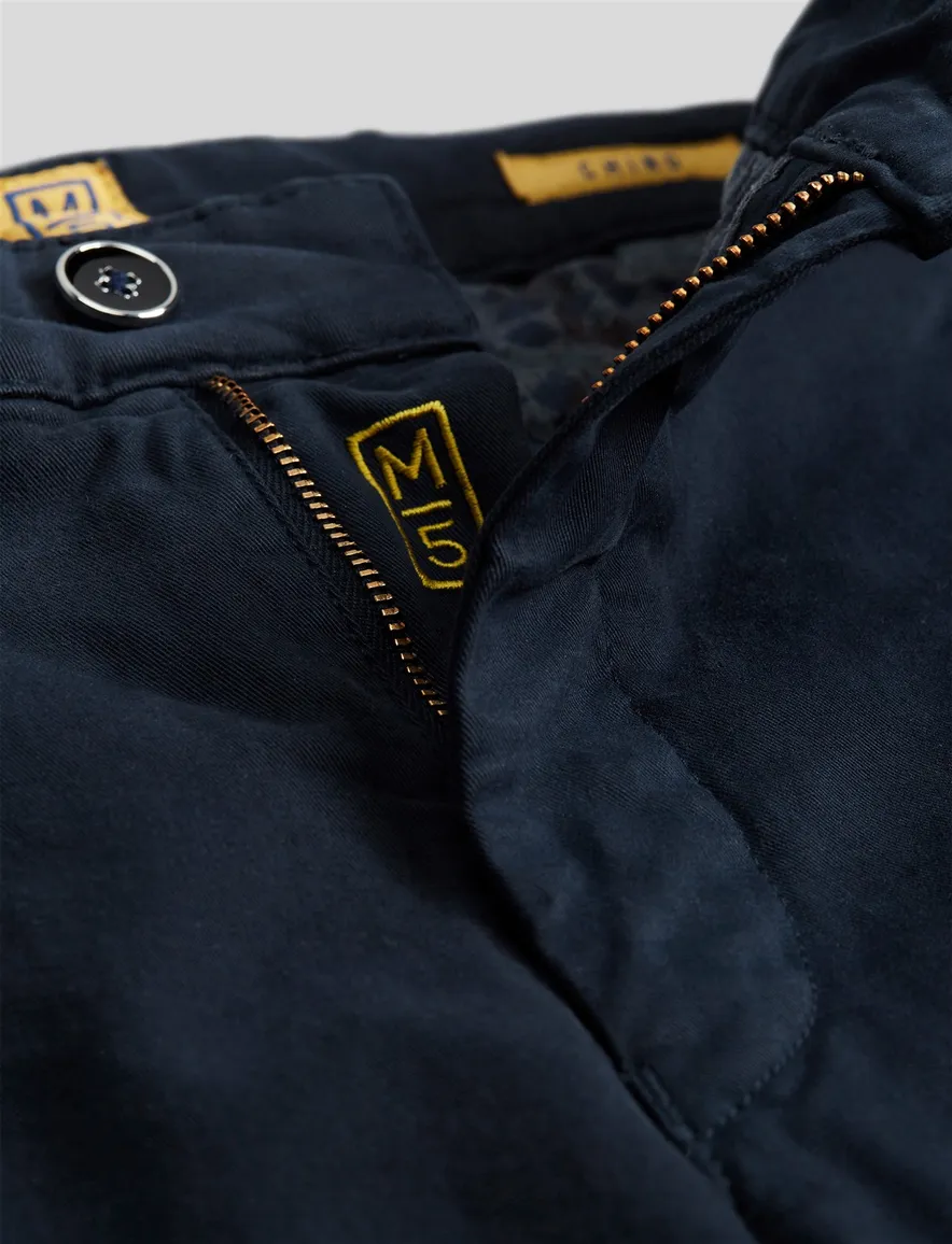 Meyer M5 katoenen broek donkerblauw