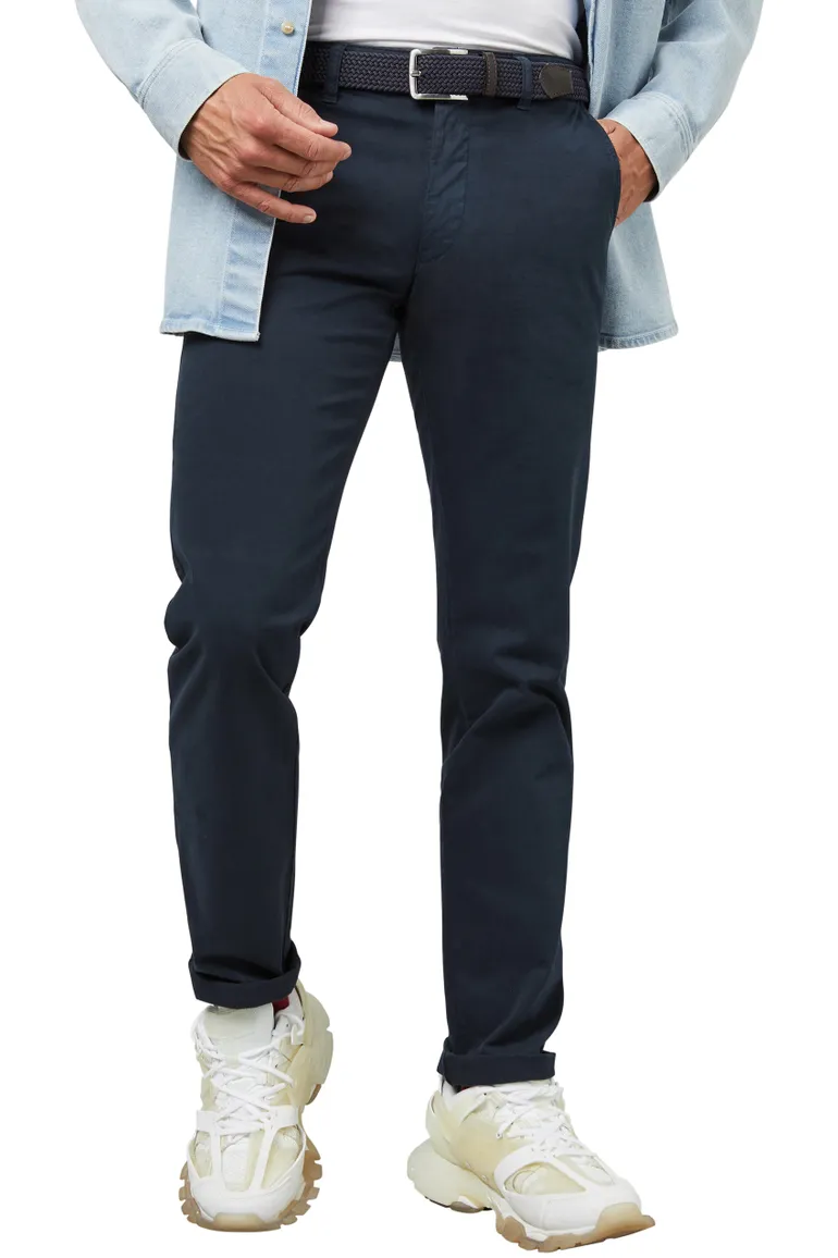 Meyer M5 katoenen broek donkerblauw