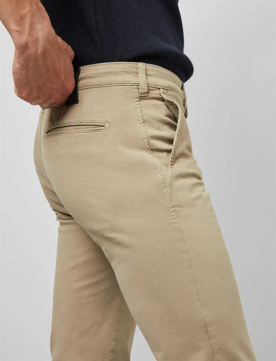 katoenen broek bruin Meyer M5