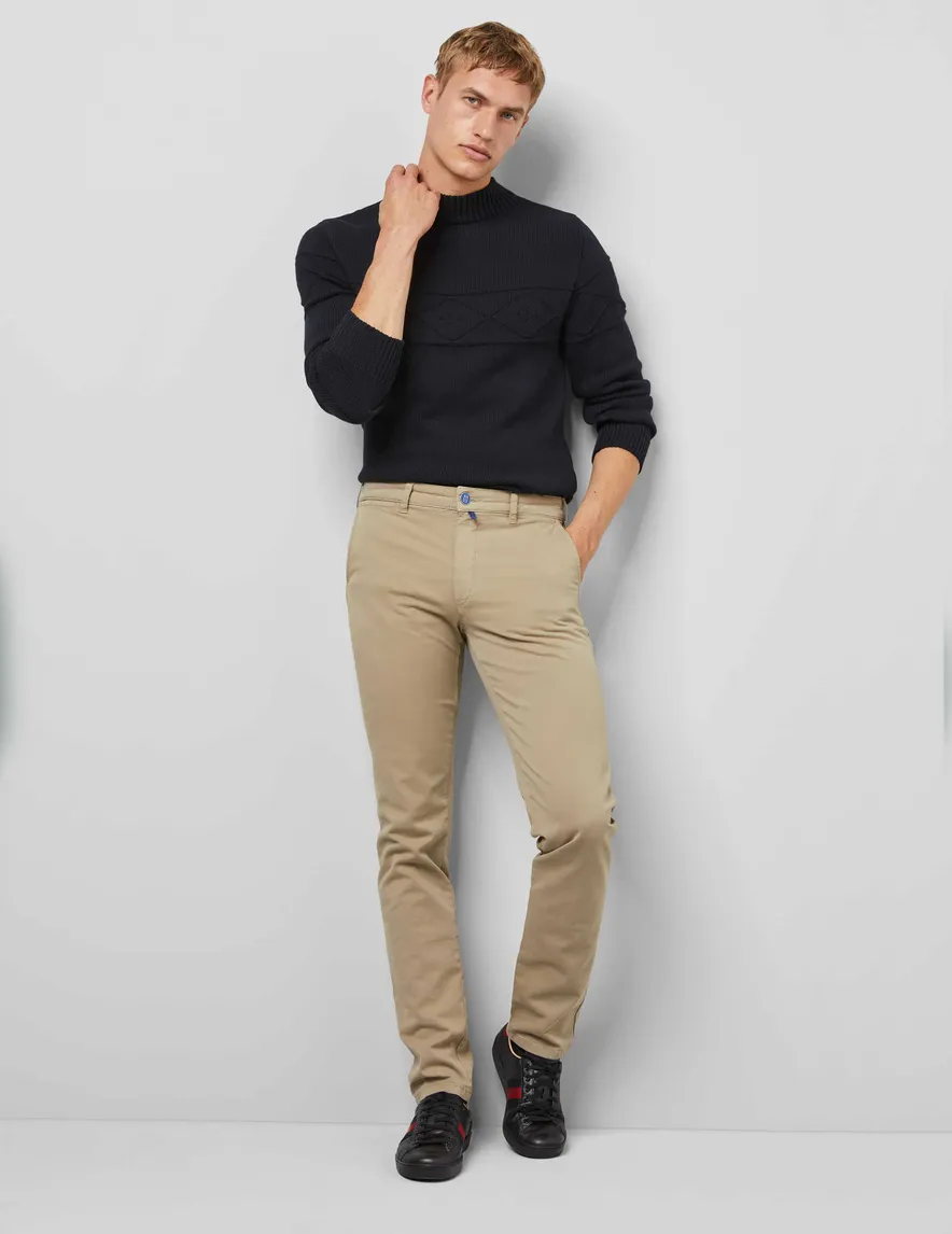 katoenen broek bruin Meyer M5