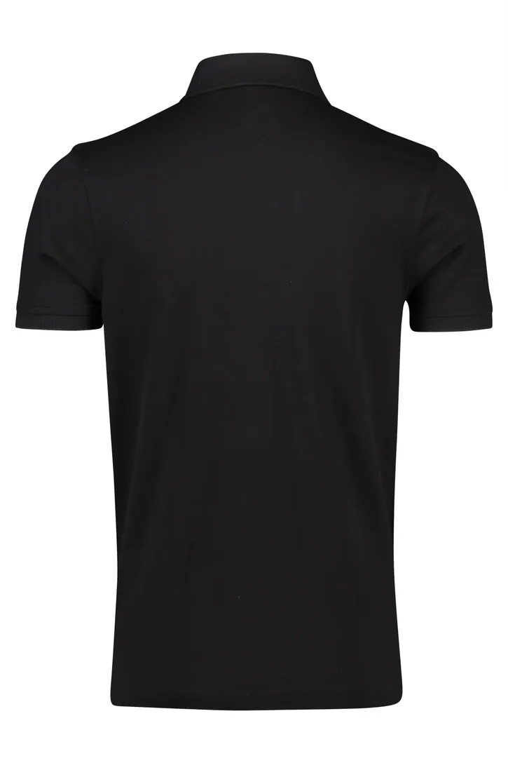 Poloshirt Tommy Hilfiger zwart Slim Fit