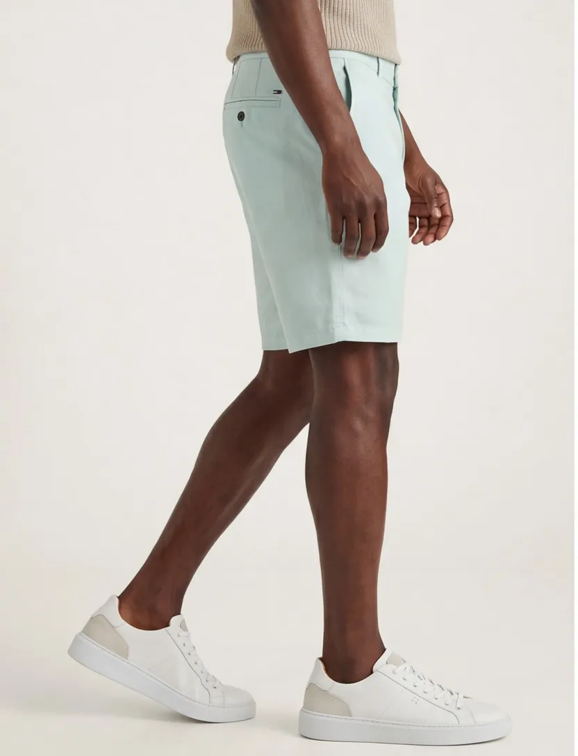 Tommy Hilfiger linnen korte broek mintgroen