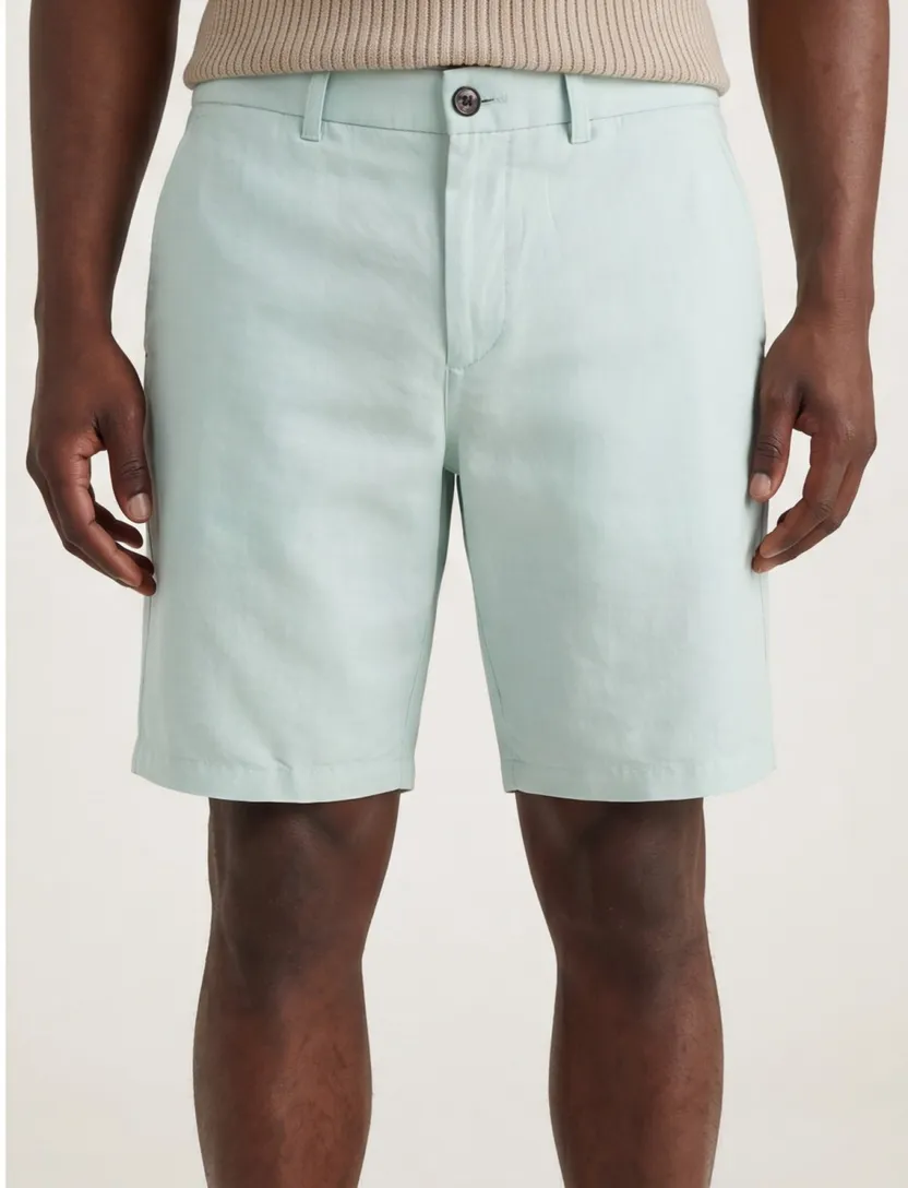 Tommy Hilfiger linnen korte broek mintgroen