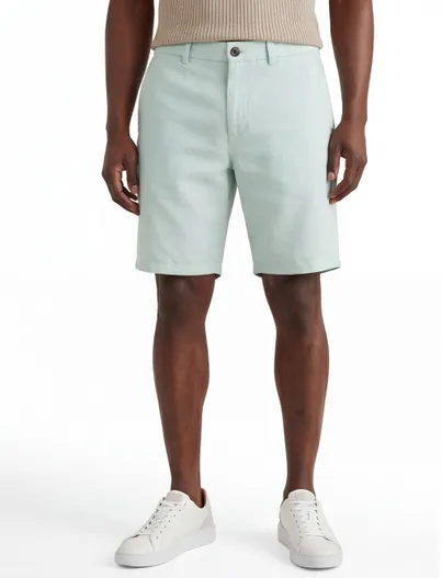 Tommy Hilfiger Tommy Hilfiger linnen korte broek mintgroen