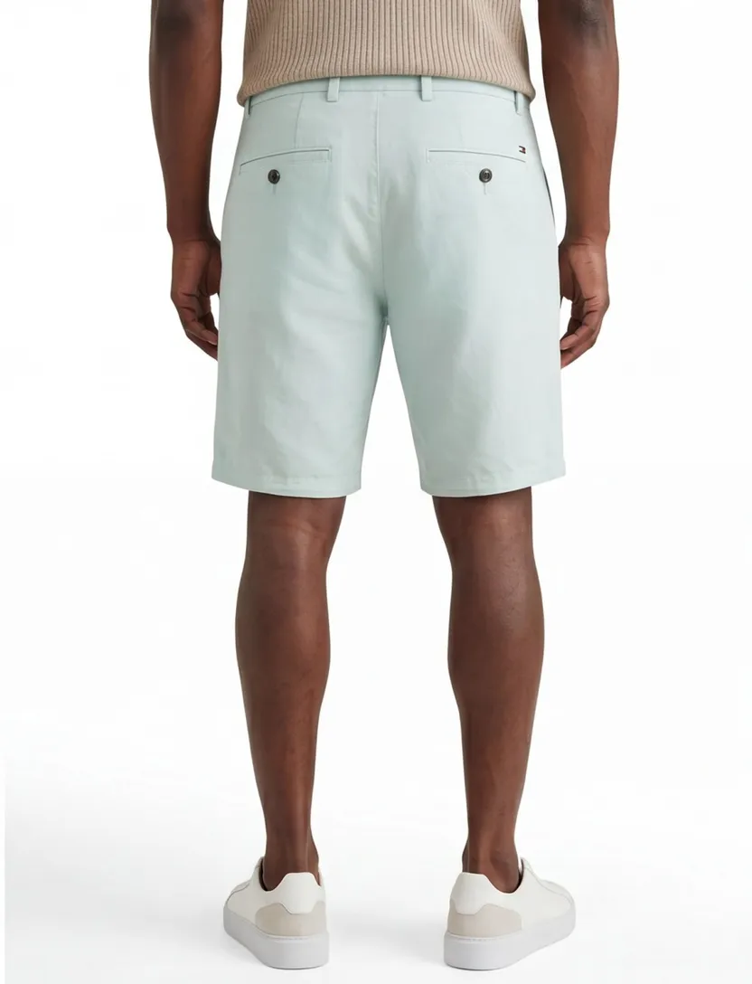 Tommy Hilfiger linnen korte broek mintgroen