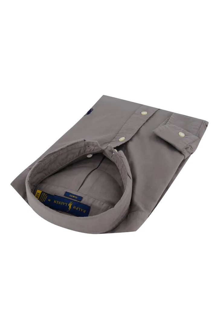Grijs overhemd Ralph Lauren Slim Fit