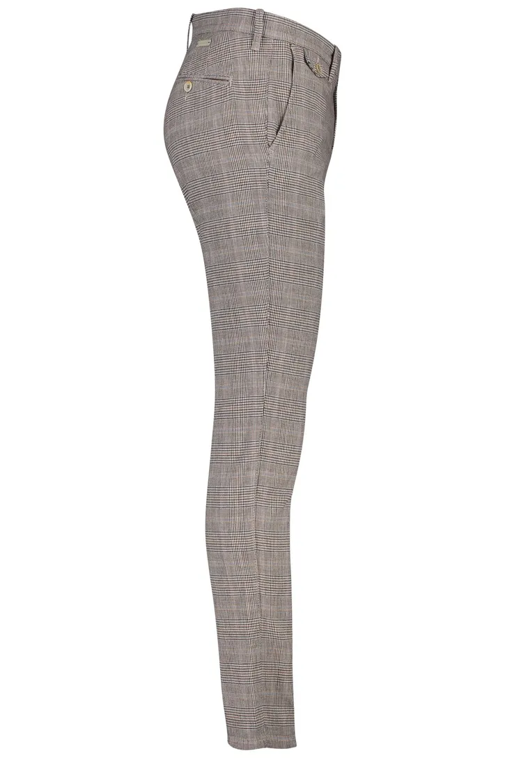 Bruine geruit Alberto broek