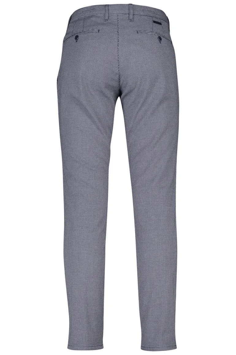 Alberto broek ruit blauw