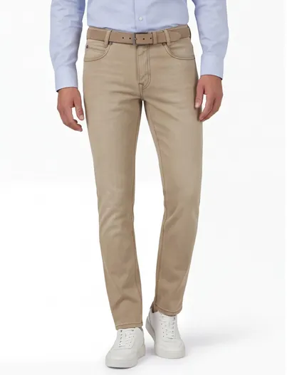 Gardeur Broek 5-pocket beige Gardeur Batu