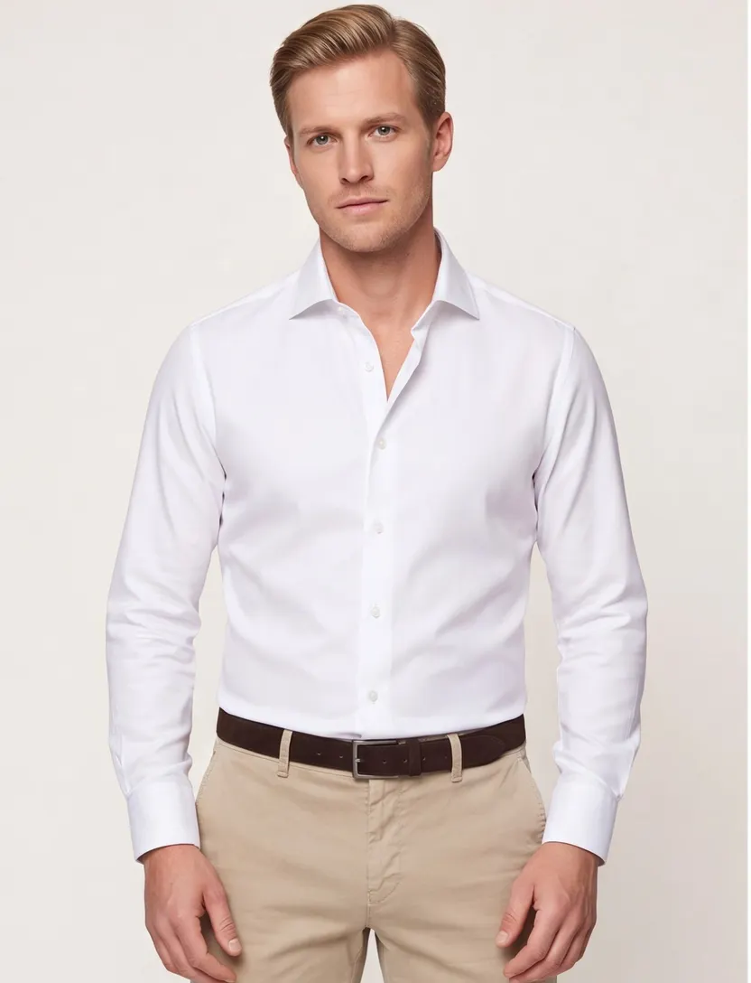 John Miller business overhemd Tailored fit wit