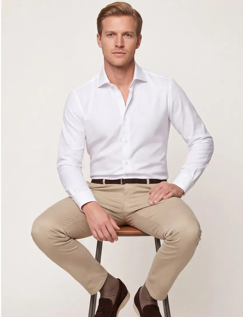 John Miller business overhemd Tailored fit wit