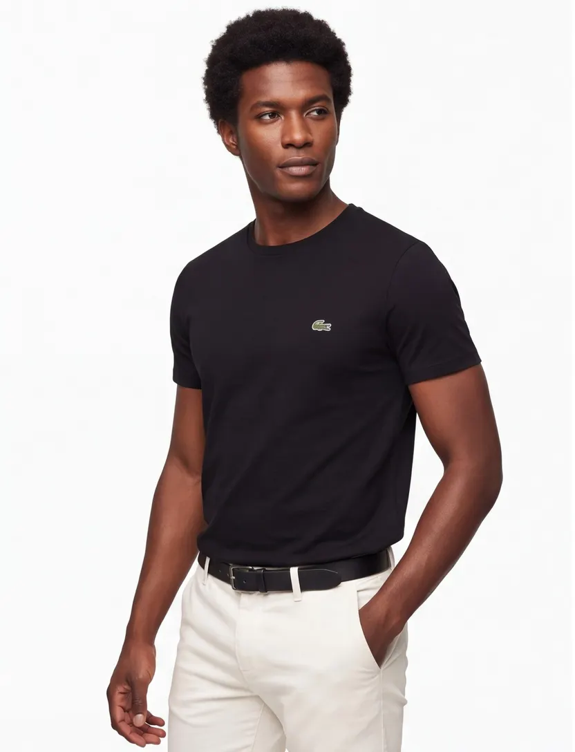 Lacoste T-shirt zwart ronde hals