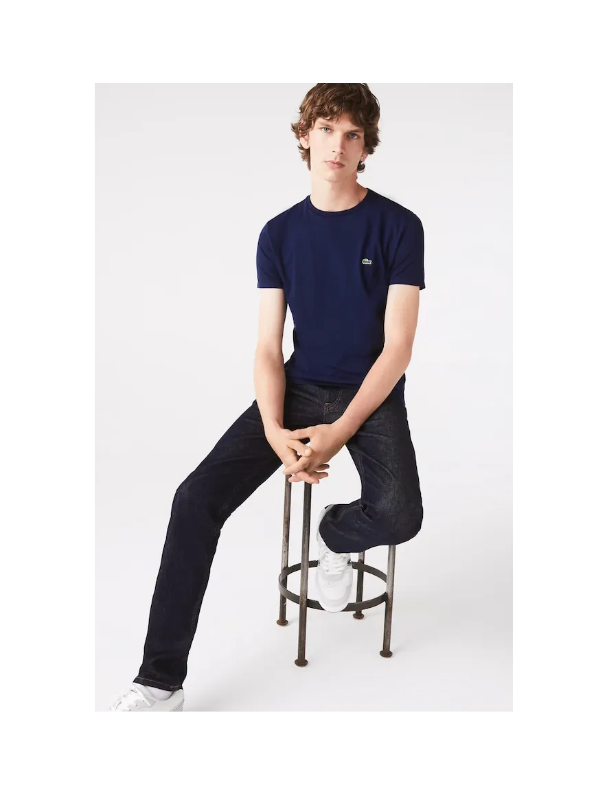 Regular Fit t-shirt Lacoste donkerblauw