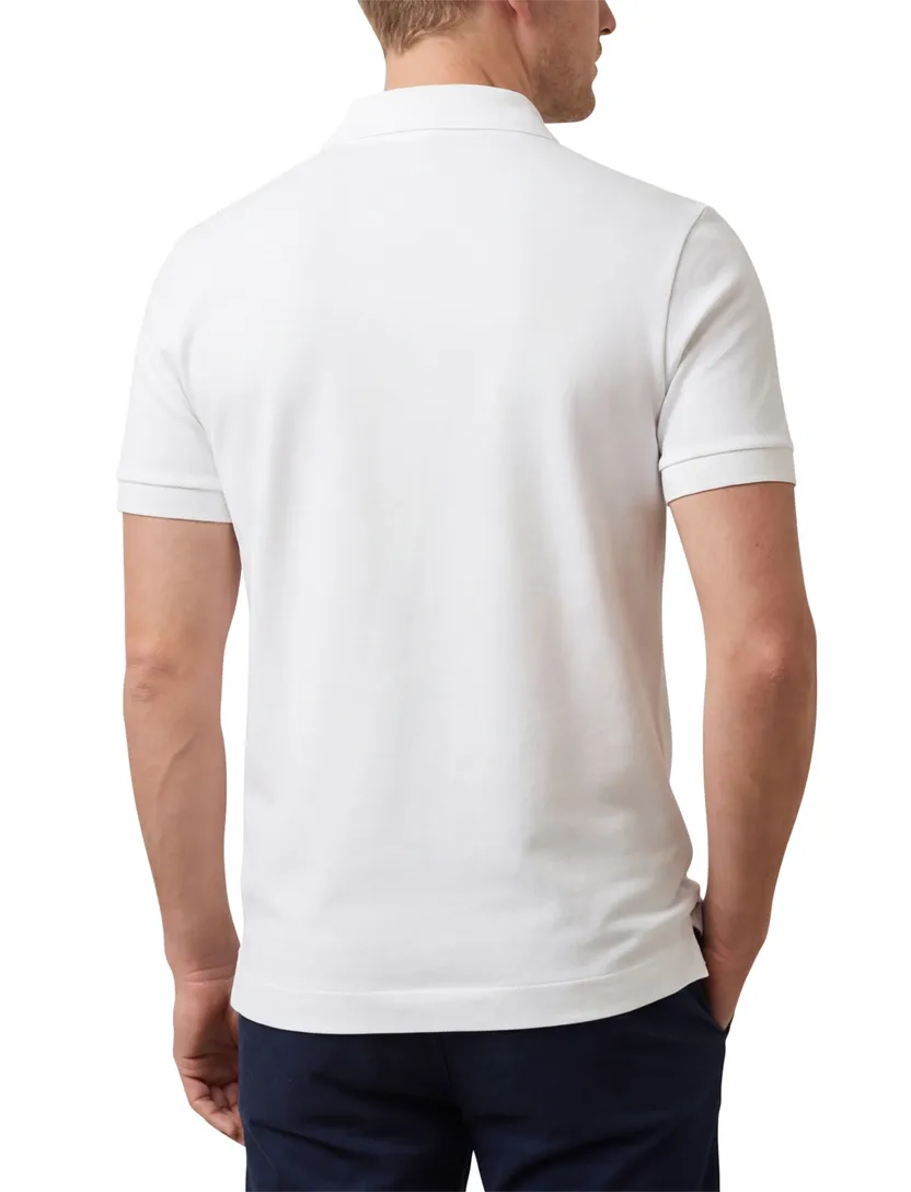 Lacoste polo regular fit wit katoen korte mouw 3-knoops