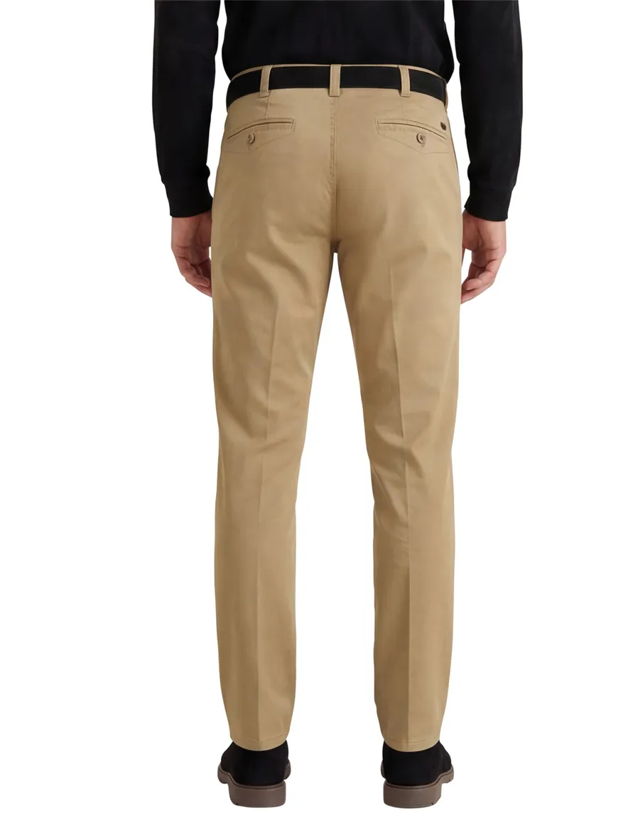 Heren chino camel Meyer Chicago