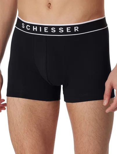 Schiesser Schiesser boxershorts 95/5 3-pack zwart