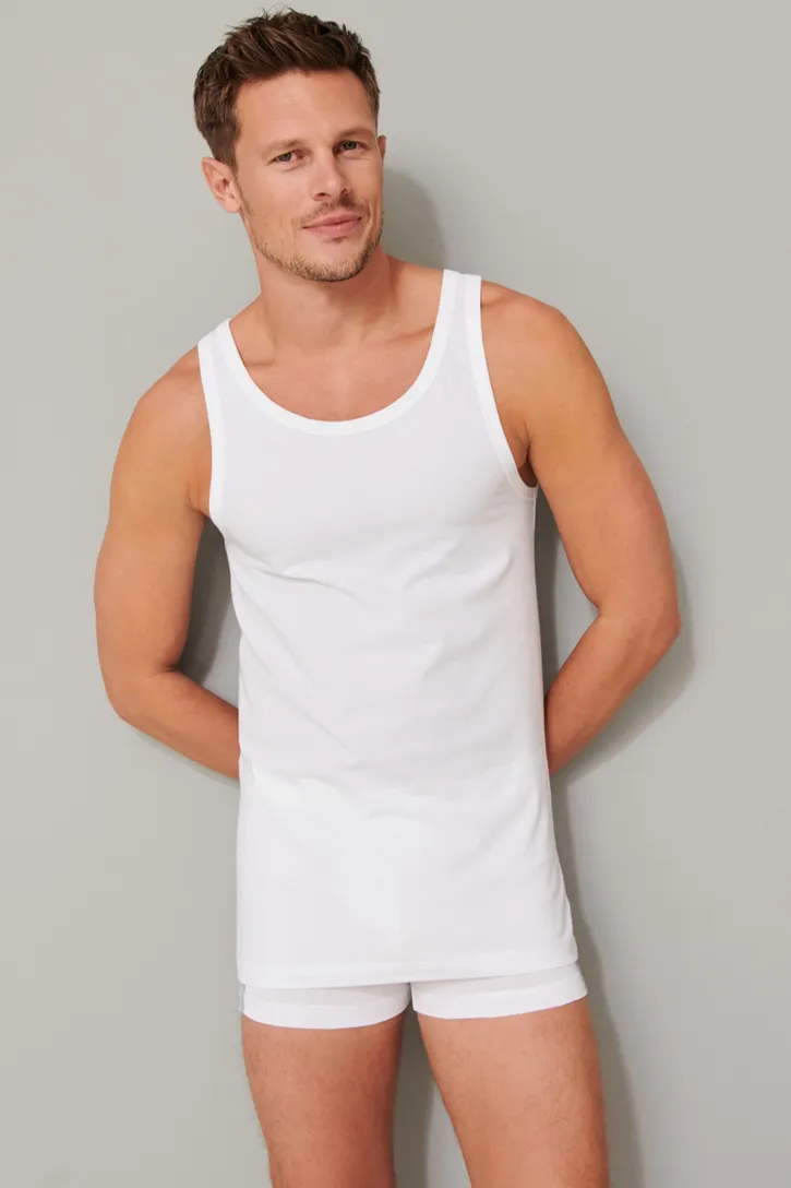 Schiesser singlet wit 2-pack