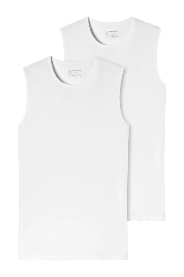 Schiesser singlet Schiesser ondergoed aanbieding wit effen katoen