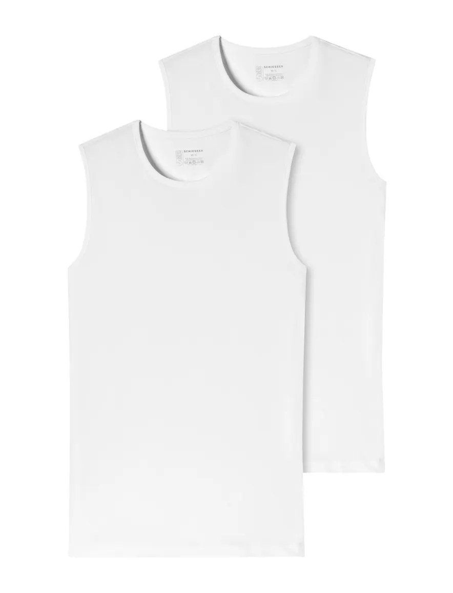 Schiesser singlet Schiesser ondergoed aanbieding wit effen katoen