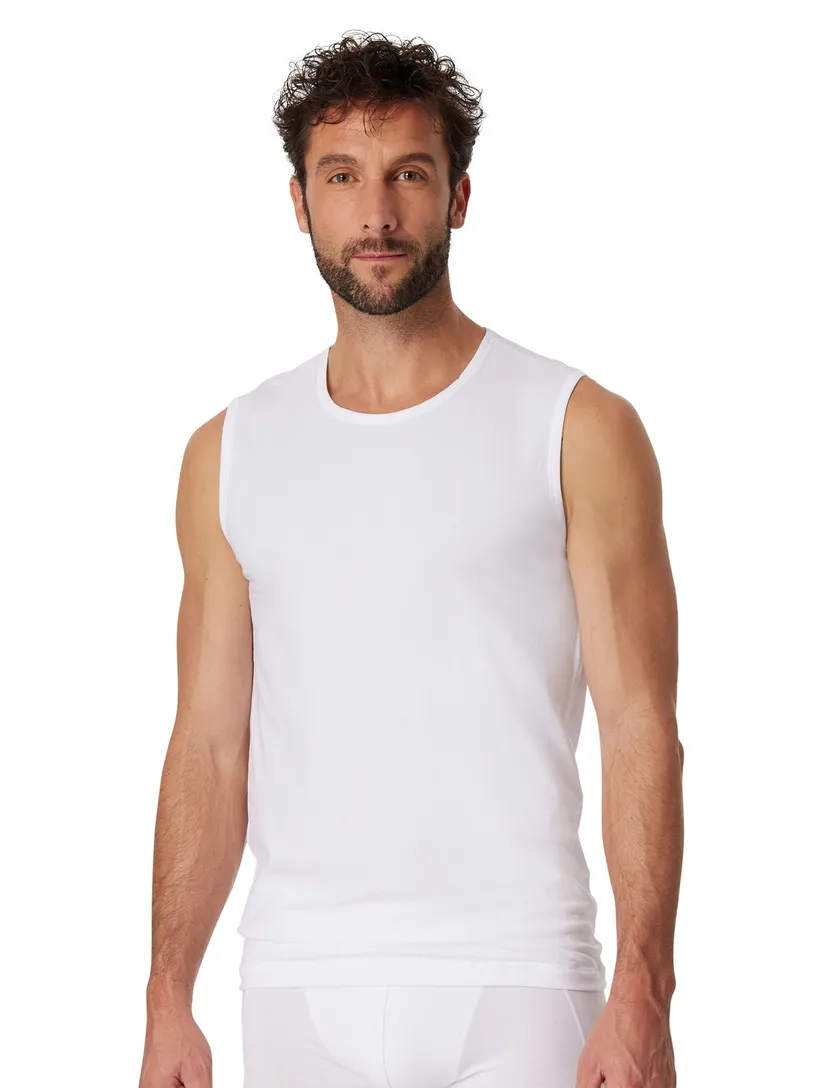 Schiesser singlet Schiesser ondergoed aanbieding wit effen katoen