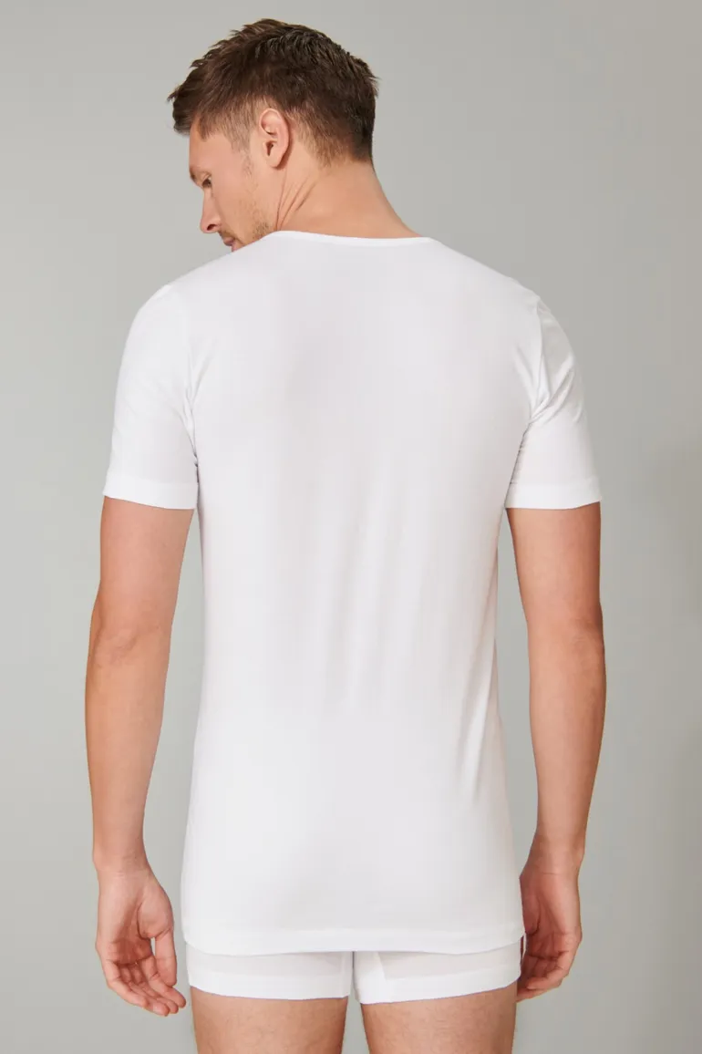 95/5 Schiesser 2-pack t-shirt Schiesser ondergoed aanbieding wit