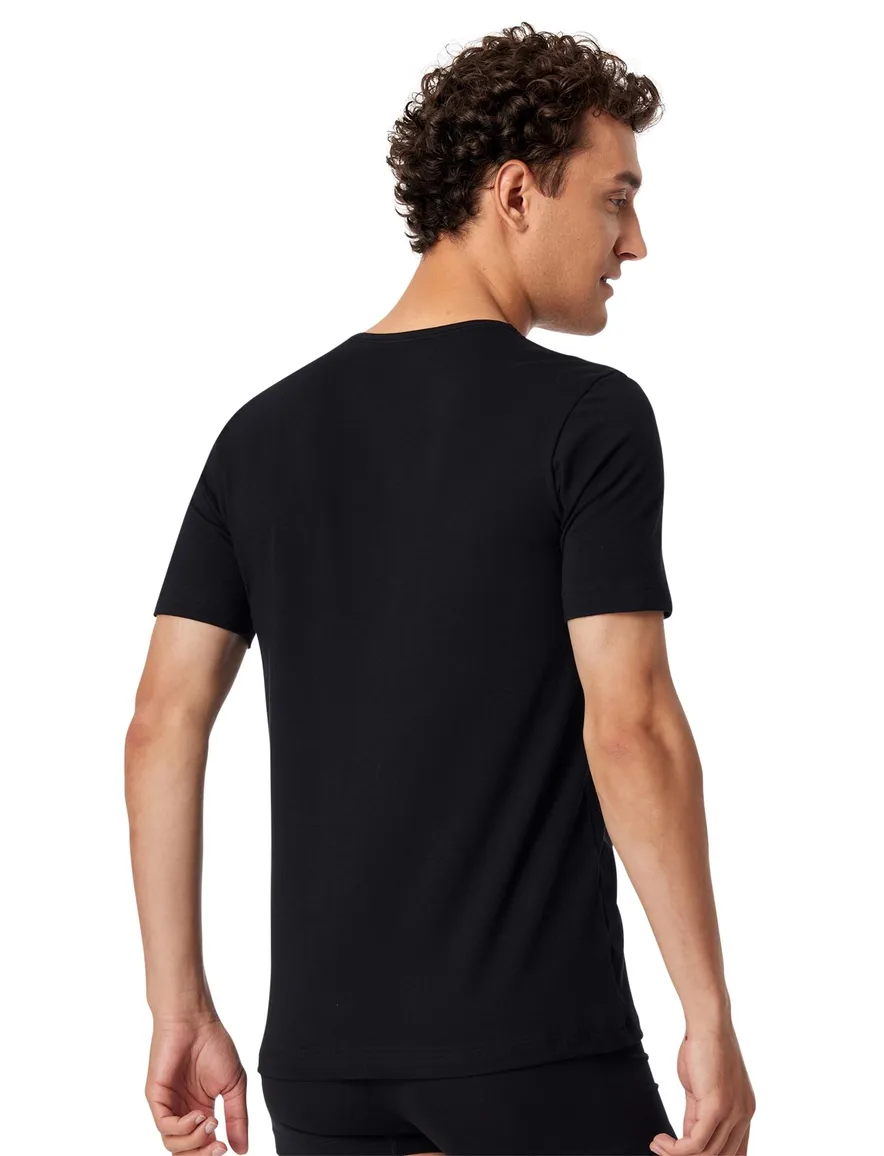 Schiesser t-shirt Schiesser 95/5 ondergoed aanbieding zwart
