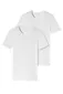 95/5 t-shirt Schiesser ondergoed aanbieding wit effen 2-pack