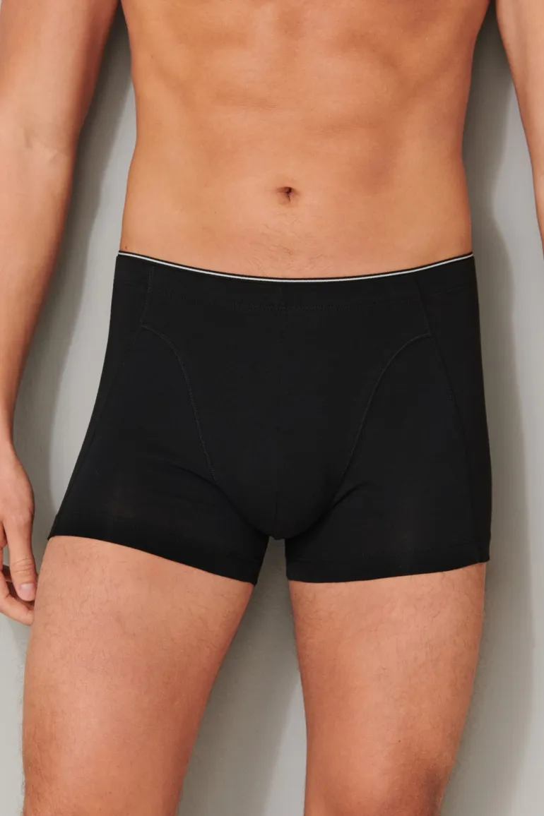 Schiesser boxershort 95/5 zwart katoen