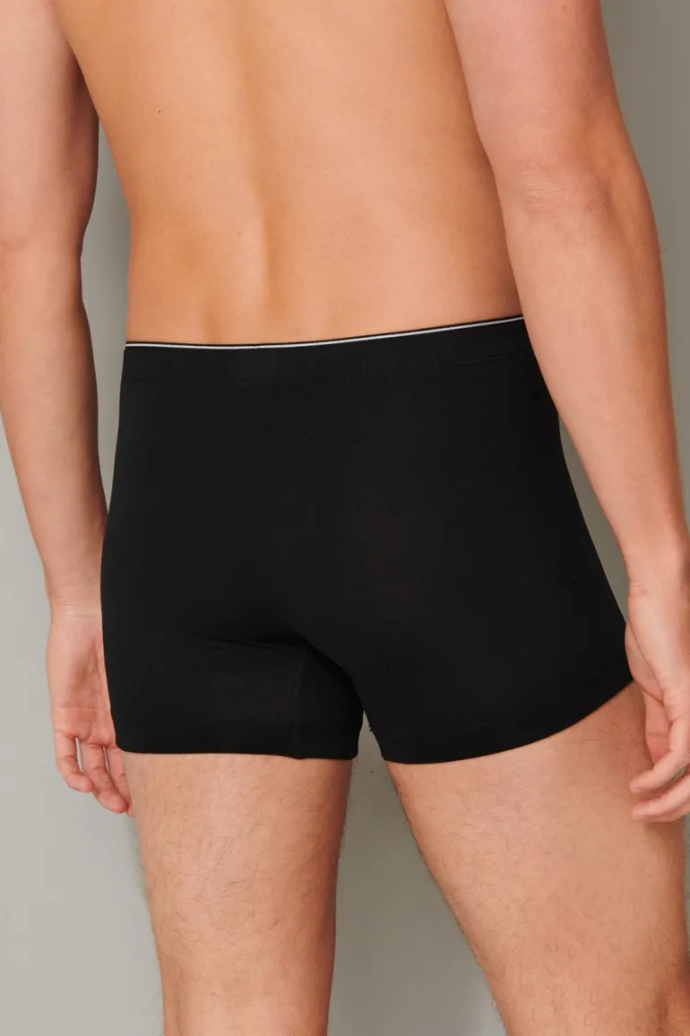 Schiesser boxershort 95/5 zwart katoen