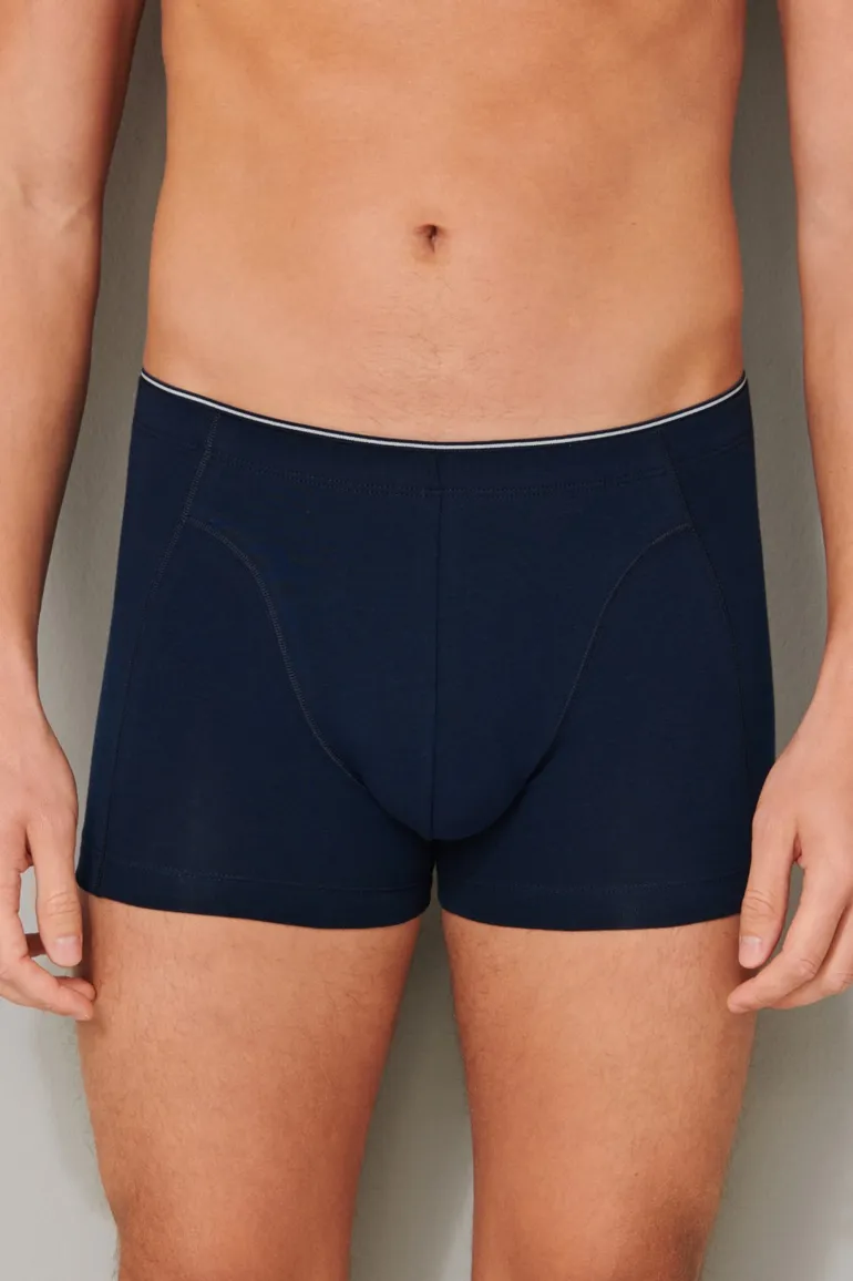 Schiesser boxershort 95/5 donkerblauw katoen