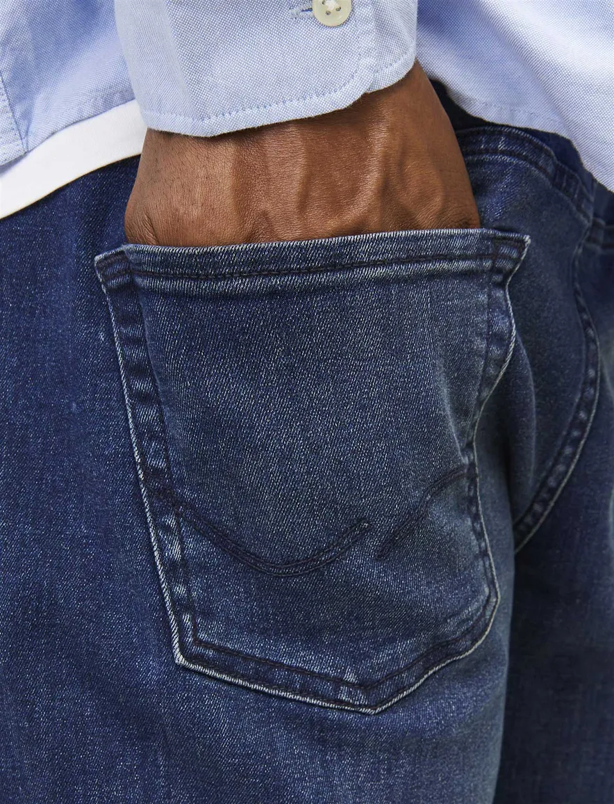 Jack & Jones Plus Size jeans donkerblauw