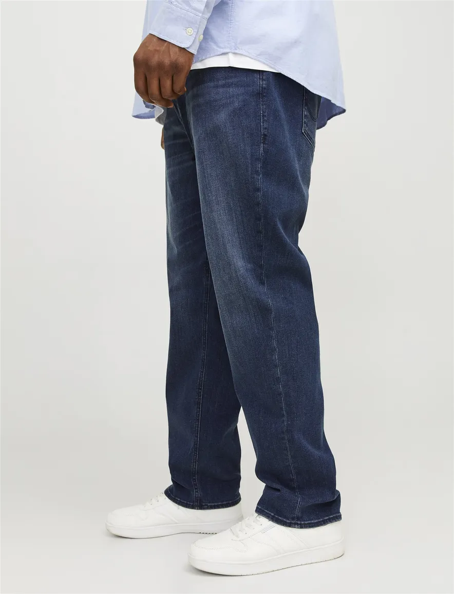Jack & Jones Plus Size jeans donkerblauw