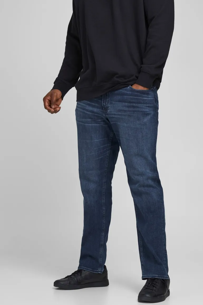 Jack & Jones Plus Size jeans donkerblauw